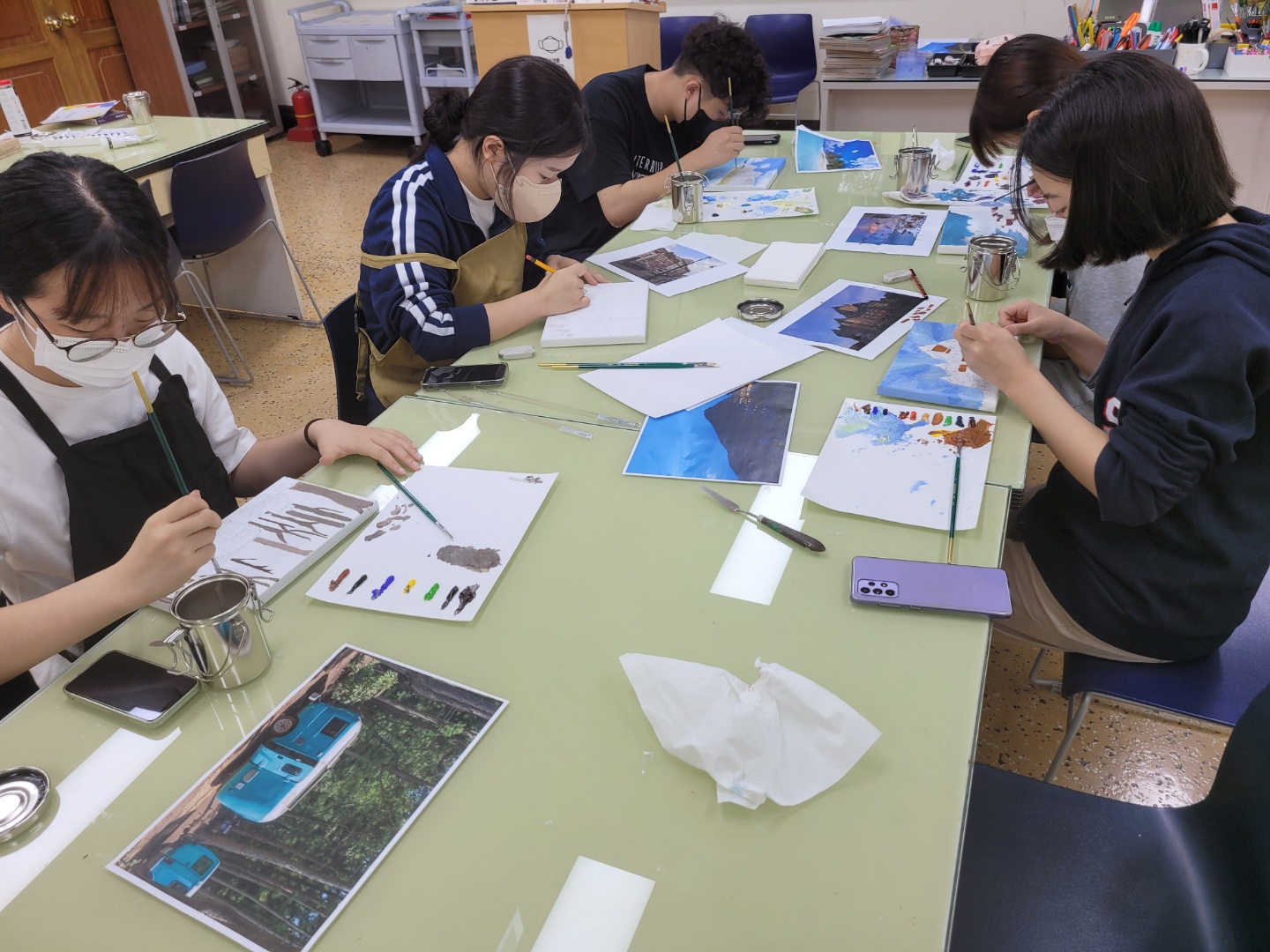 2022 여름방학 방과후학교 유화그리기반